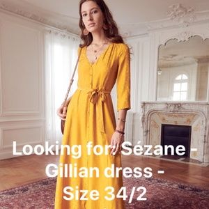 LOOKING FOR - Sézane - Gillian dress - 34/2/XS